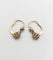 Boucles d'oreilles Dormeuses antique or 18k diamants serti étoilés (circa 1920) 58 Facettes A06529