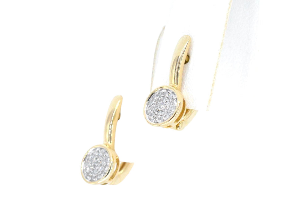 Boucles d'oreilles en or avec diamants