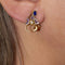 Boucles d'oreilles Lapis Lazuli, Émail et Diamants 58 Facettes D361033JC