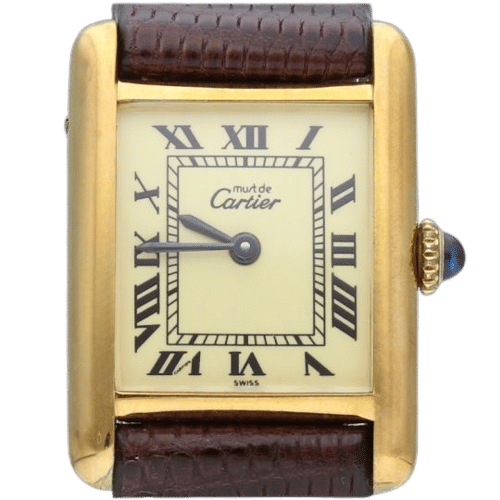 Montre Cartier Montre Tank Vermeil 58 Facettes MT43327