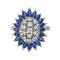 Bague 58 Bague Pompadour  Or blanc Saphir, Diamant 58 Facettes 4553830CN