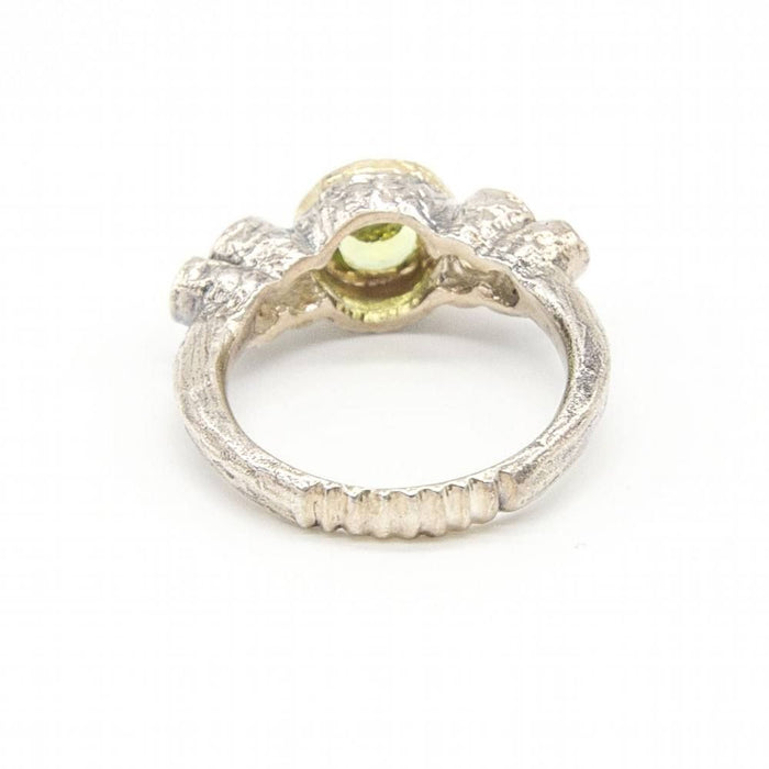 Bague 55.5 Bague en or jaune, argent et diamants 58 Facettes D363898SO