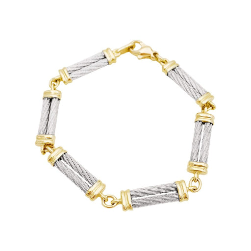 Bracelet Bracelet Fred, "Force 10", en or jaune, acier. 58 Facettes 35198