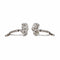 Boucles d'oreilles Boucles d'oreilles Dormeuses Or blanc Diamant 58 Facettes 3575736CN