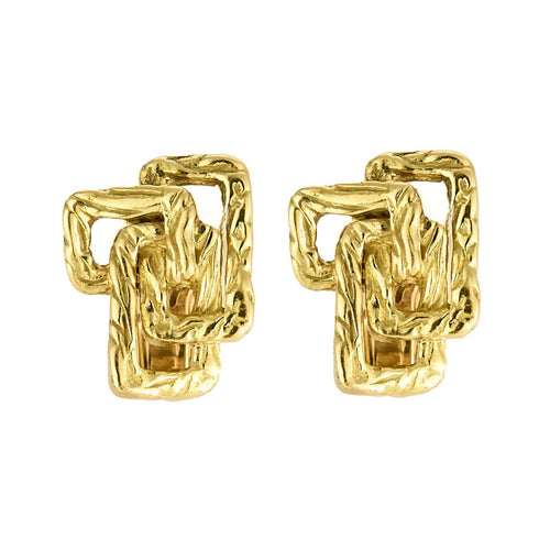 MAUBOUSSIN VINTAGE - Boucles d'oreilles en or jaune