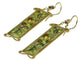 Boucles d'oreilles Enchanted Iris: 18K Gold Art Nouveau Earrings with Plique-à-Jour Enamel 58 Facettes 11139-0001