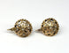 Boucles d'oreilles Boucles d'oreilles anciennes en or des années 1930 avec diamants naturels taille rose et fermoir catalan vintage 58 Facettes E29