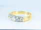 Bague 55 Bague jonc en or jaune 18 carats sertie de 5 diamants, vers 1900 58 Facettes AB512