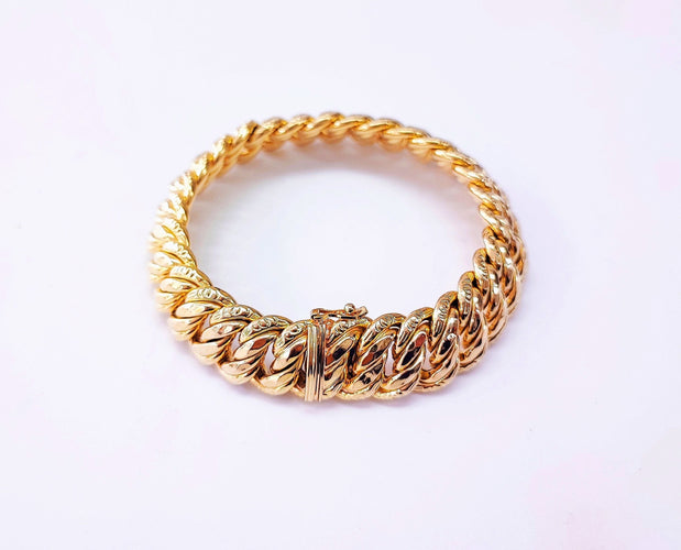 Bracelet Bracelet maille américaine or jaune 58 Facettes Bra.US.1505