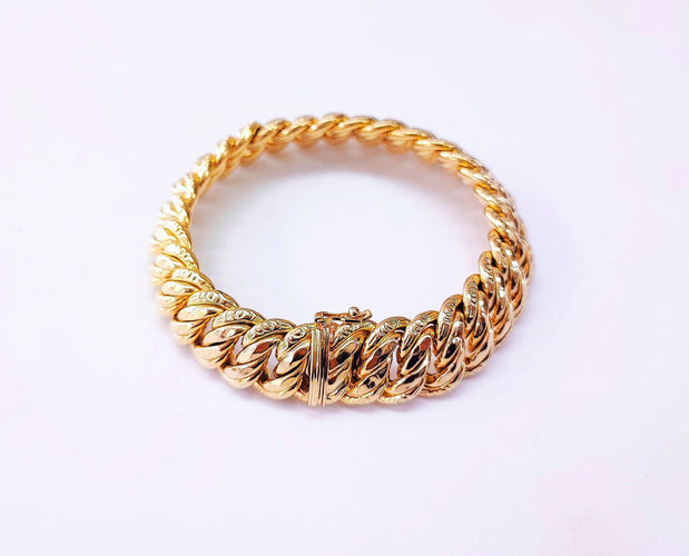 Bracelet Bracelet maille américaine or jaune 58 Facettes Bra.US.1505
