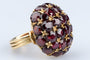 Bague 49 Bague Dome or jaune 18 carats  Grenat 11,20 carats 58 Facettes BGGRENAT-107