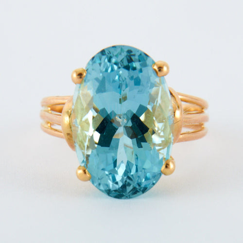 Bague 55 Bague Or Jaune Topaze 58 Facettes