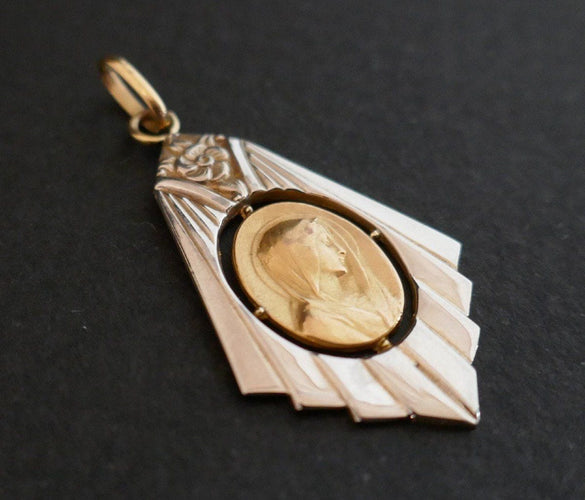 Médaille 2 Ors Art Déco