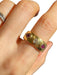 Bague 54 Bague en or jaune rubis et diamant 58 Facettes