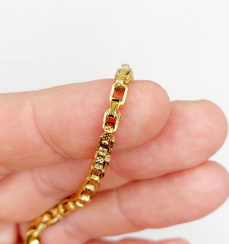 Montre Chaîne giletière de montre or jaune et fermoir mousqueton (circa 1900) 58 Facettes A05151