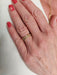 Bague 54 Demi-alliance or jaune diamants tressée 58 Facettes 092111