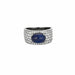 Bague Bague Saphir cabochon pavage Diamants 58 Facettes 1