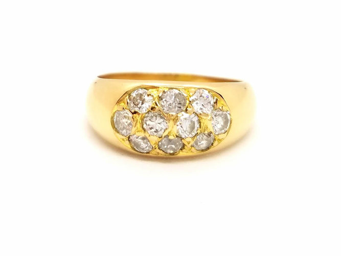 Bague 54 Bague Or jaune Diamant 58 Facettes 851002CN