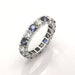 50 American Alliance Ring White Gold Diamonds and Sapphires 58 Facettes