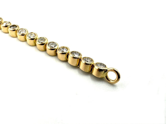 Bracelet Bracelet or rose 18K et diamants 1.38ct environ 58 Facettes