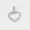 Pendentif Pendentif Coeur en or blanc et diamants 58 Facettes LP1148
