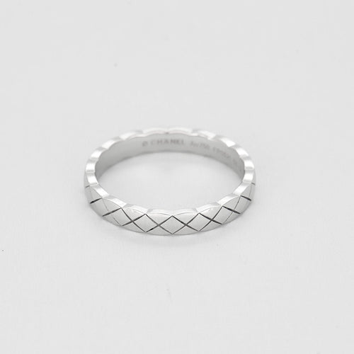 Bague 58 CHANEL - Bague Coco Crush mini modèle en Or blanc 18k 58 Facettes 58FC17-4