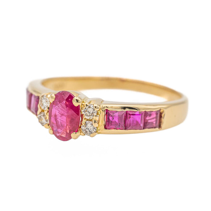 Bague 53.5 Bague Or jaune Rubis 58 Facettes 1871865CN