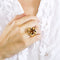Bague 59 Bague Tank Citrine Orange Ou Rose 58 Facettes C1996
