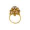 Bague 54 Bague fleur avec diamants 58 Facettes 34293