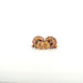 Yellow Gold Diamond & Sapphire Stud Earrings 58 Facettes