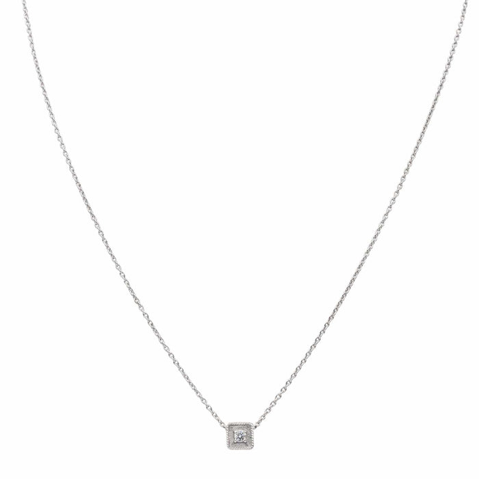 Collier Collier Or blanc Diamant 58 Facettes 3001097CN