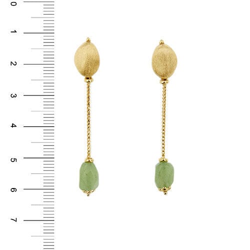 Boucles d'oreilles Boucles d'oreilles en quartz aventurine 58 Facettes 29101