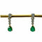 Boucles d'oreilles Boucles d'oreilles aux émeraudes gouttes 58 Facettes REF24017-181