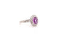 Bague 55 Bague Platine Saphir rose Diamants 58 Facettes 24085