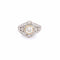 Bague 53 Bague diamant or blanc style art déco 58 Facettes BD172