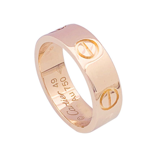 Ring 49 Cartier ring, “Love”, pink gold. 58 Facettes 33691