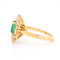 Bague 52 Bague Pompadour Vintage Or 18 Carats, Émeraude Naturelle et Diamants 58 Facettes 281