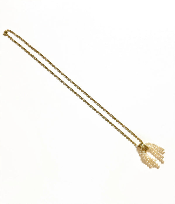 Collier Cartier - Pendentif pompon de perles trois ors 58 Facettes REF24045-209-210