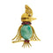 Pendentif Pendentif perroquet avec turquoise, rubis et diamant 58 Facettes 38352