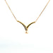 18 k Yellow Gold Diamond & Pearl Necklace 58 Facettes CO-GS35650-1