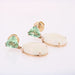 Earrings Mint garnet and Australian opal earrings 58 Facettes 24-066