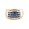 Bague 54.5 / Diamants BAGUE JONC DIAMANTS & SAPHIRS 58 Facettes BO/220036
