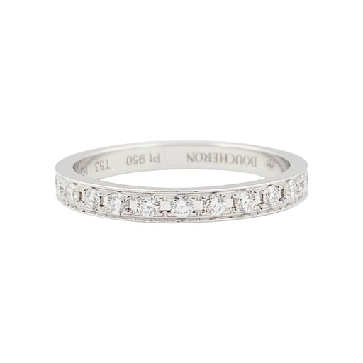 Ring 53 Alliance Boucheron “Beloved” platinum, diamonds. 58 Facettes 33653