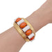 Bracelet Important jonc René Boivin, platine, or jaune, corail et diamants. 58 Facettes 32496