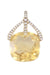 Pendentif POIRAY - pendentif citrine et diamants 58 Facettes 090131