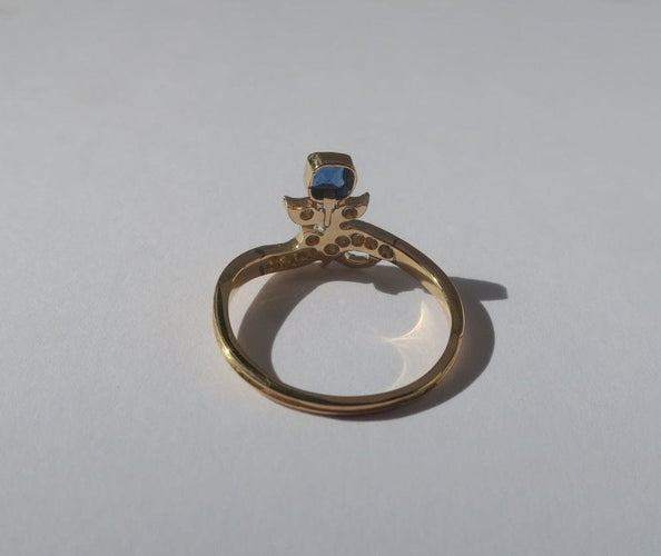 Bague 51 Bague duchesse "Belle Epoque" fleur en or rose 58 Facettes