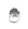 Bague 56 Bague en or blanc 18 carats avec saphirs et diamants 58 Facettes