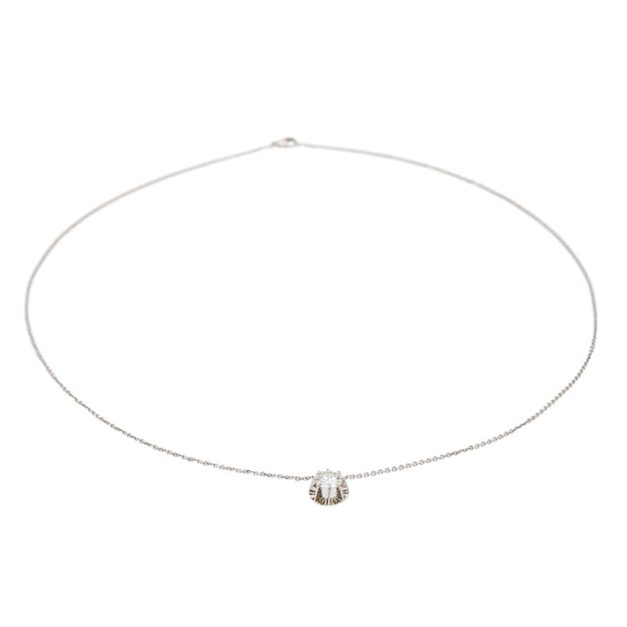 Collier Collier Or blanc Diamant 58 Facettes 3440606CN