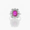 Bague 44 Bague Platine, Diamants et Saphir Rose 58 Facettes 2.18772