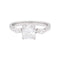 Bague 53 Bague or blanc, diamant 1,08 carat. 58 Facettes 33536